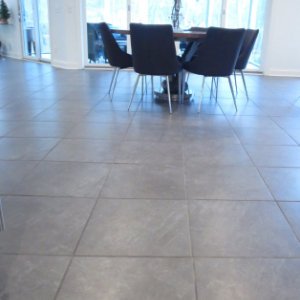 Tile installation by Heritage Carpet and Flooring